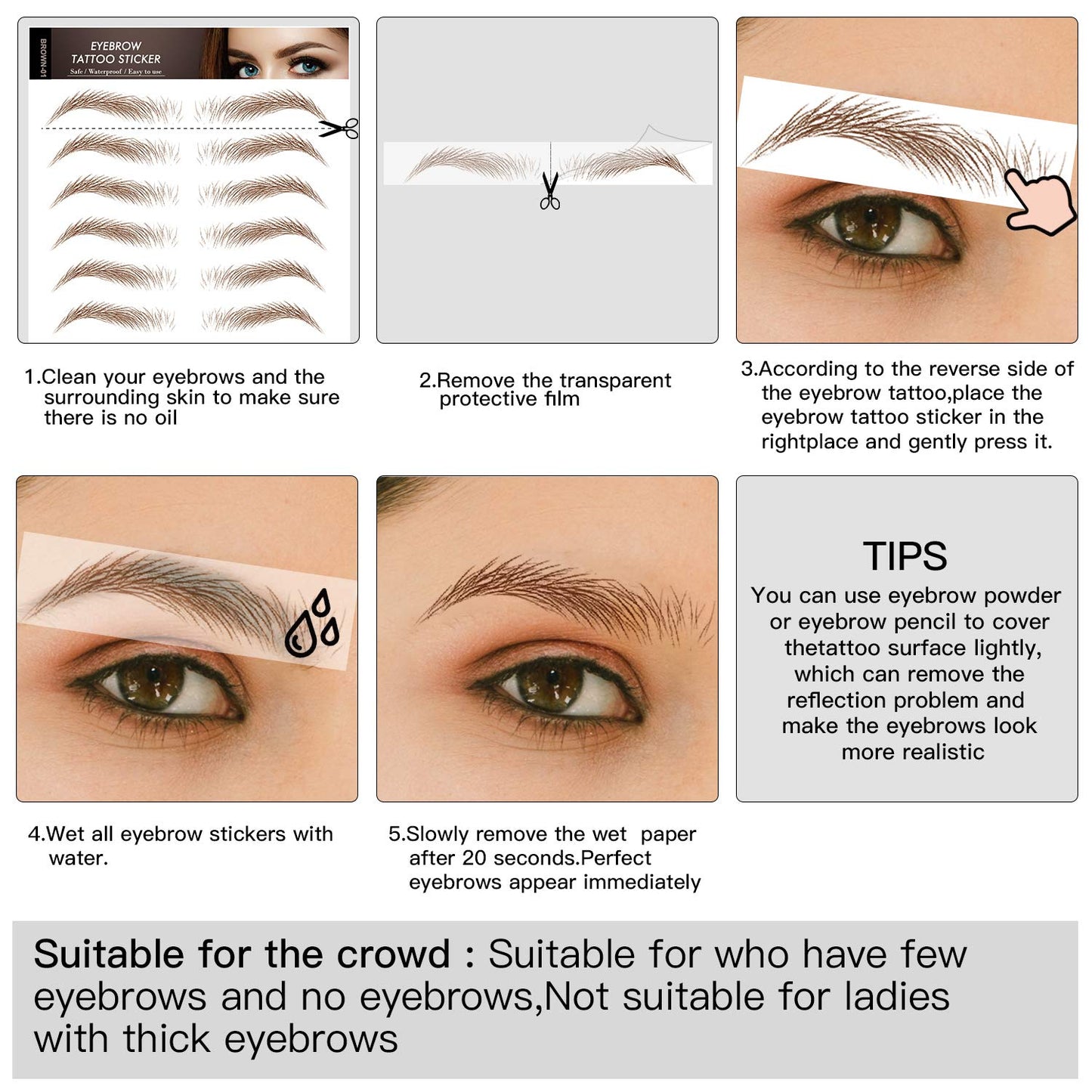BEYONCE- 4D Hair-Stroke Eyebrows Tattoos Natural and Waterproof