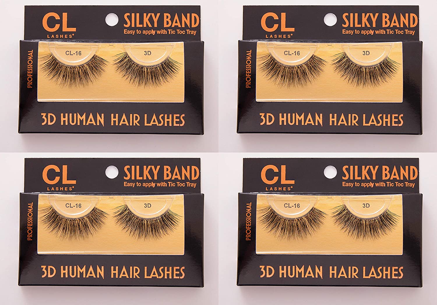 SILKYLASH 3D Human Hair False EyeLashes - CL16