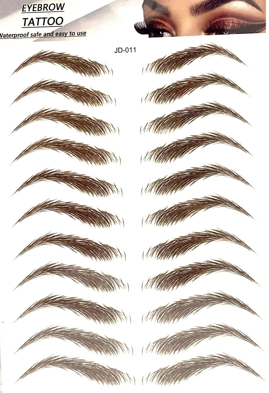 BEYONCE- 4D Hair-Stroke Eyebrows Tattoos Natural and Waterproof