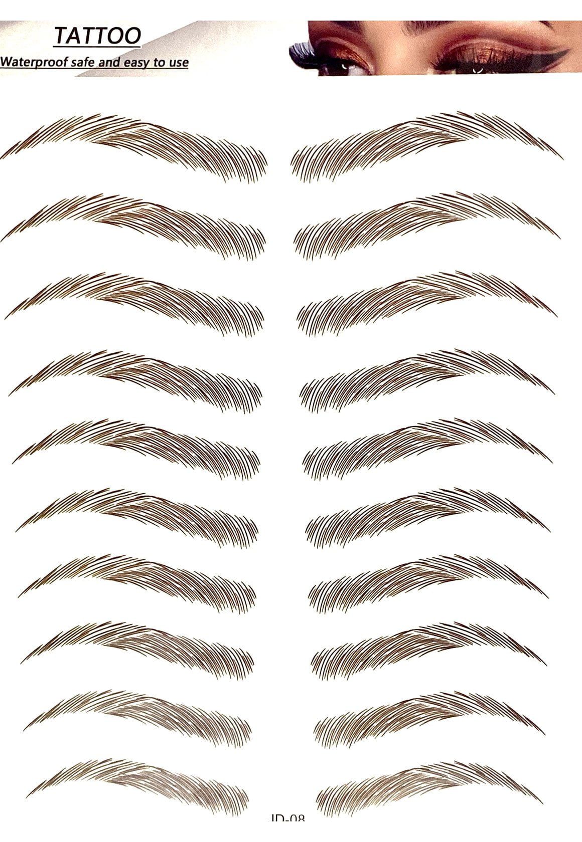 CHARLIZE- 4D Hair-Stroke Eyebrows Tattoos Natural and Waterproof