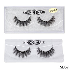 3D Mink False EyeLashes -Wispy Full 0.05mm SD67